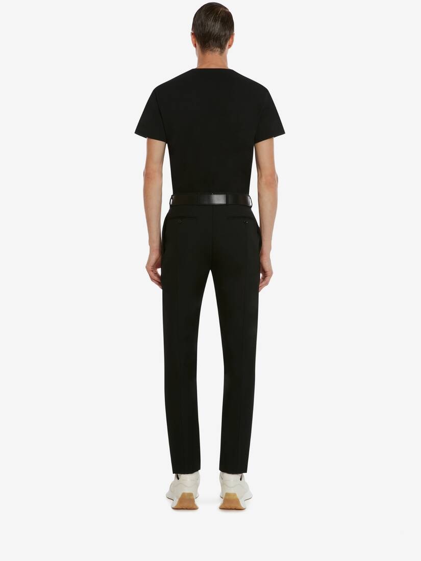 Mcqueen Embroidered T-shirt in Black Mix - 4