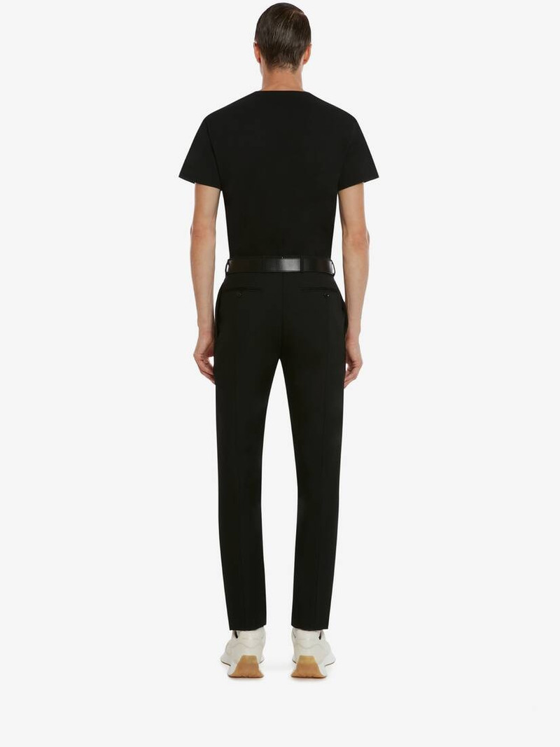 Mcqueen Embroidered T-shirt in Black Mix 4
