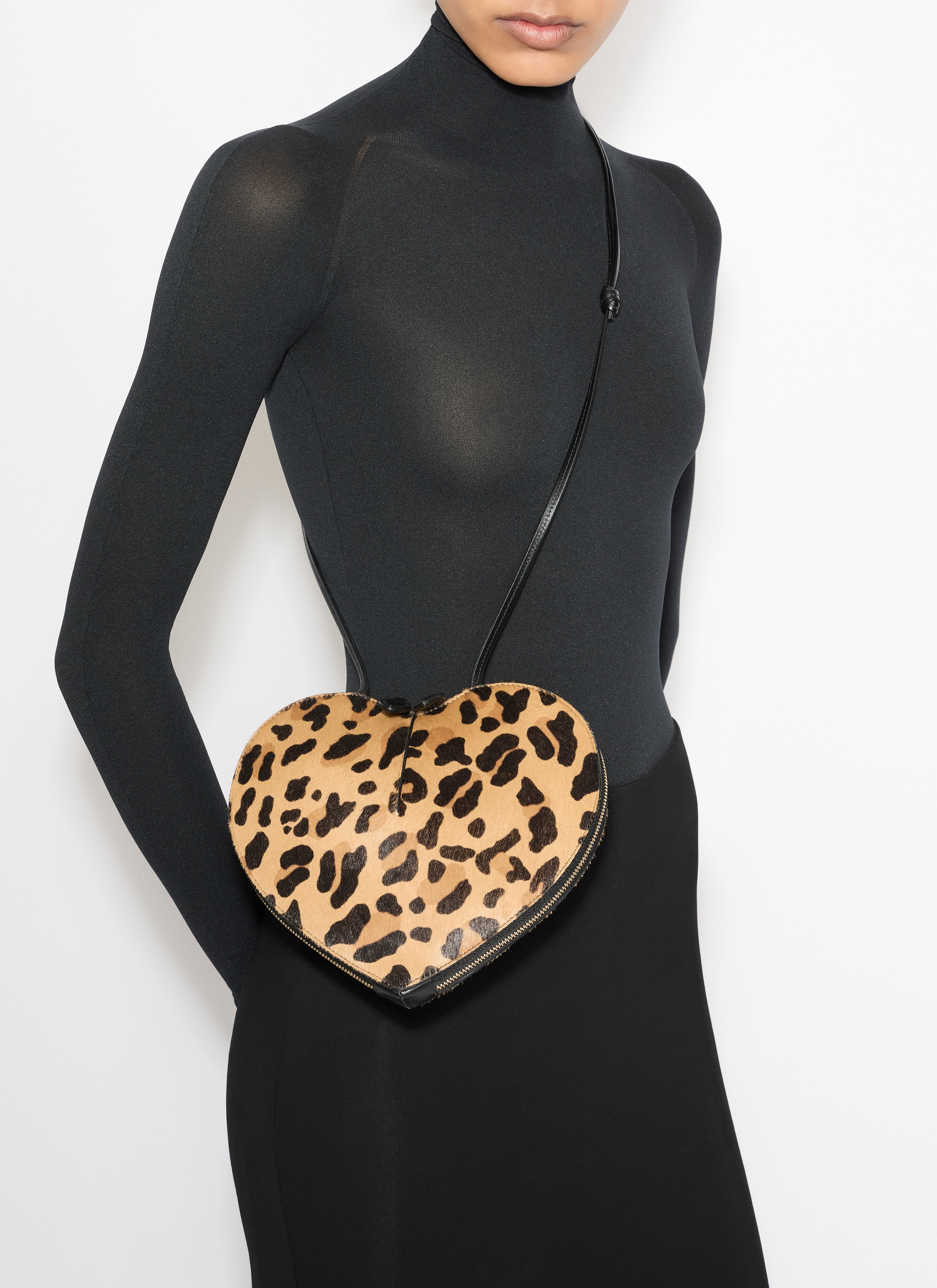 LE CŒUR BAG IN LEOPARD HAIRCALF - 2