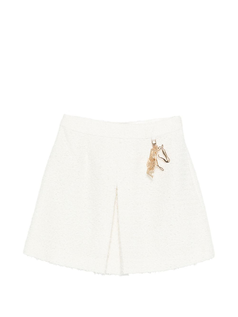logo-plaque mini skirt 1