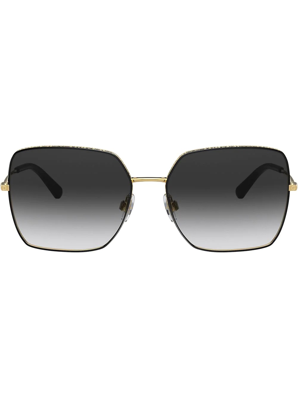 logo frame sunglasses - 1