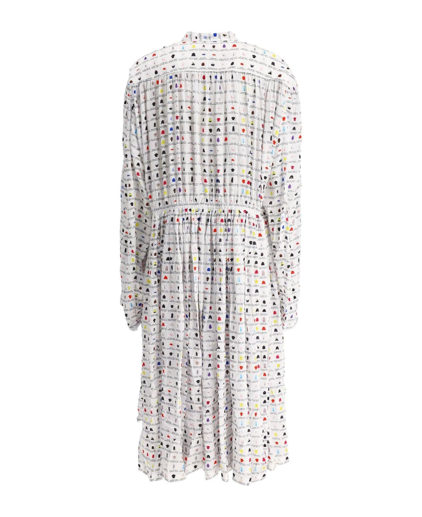 Graphic Printed Oversized Midi Dress - 2