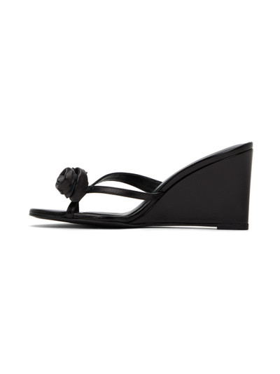 MAGDA BUTRYM Black Wedge Heeled Sandals outlook