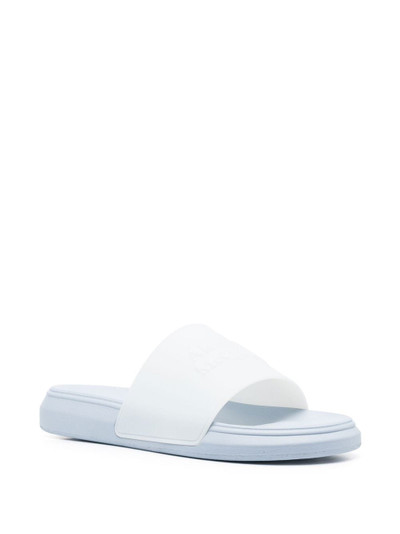 Alexander McQueen single-strap flat slides outlook