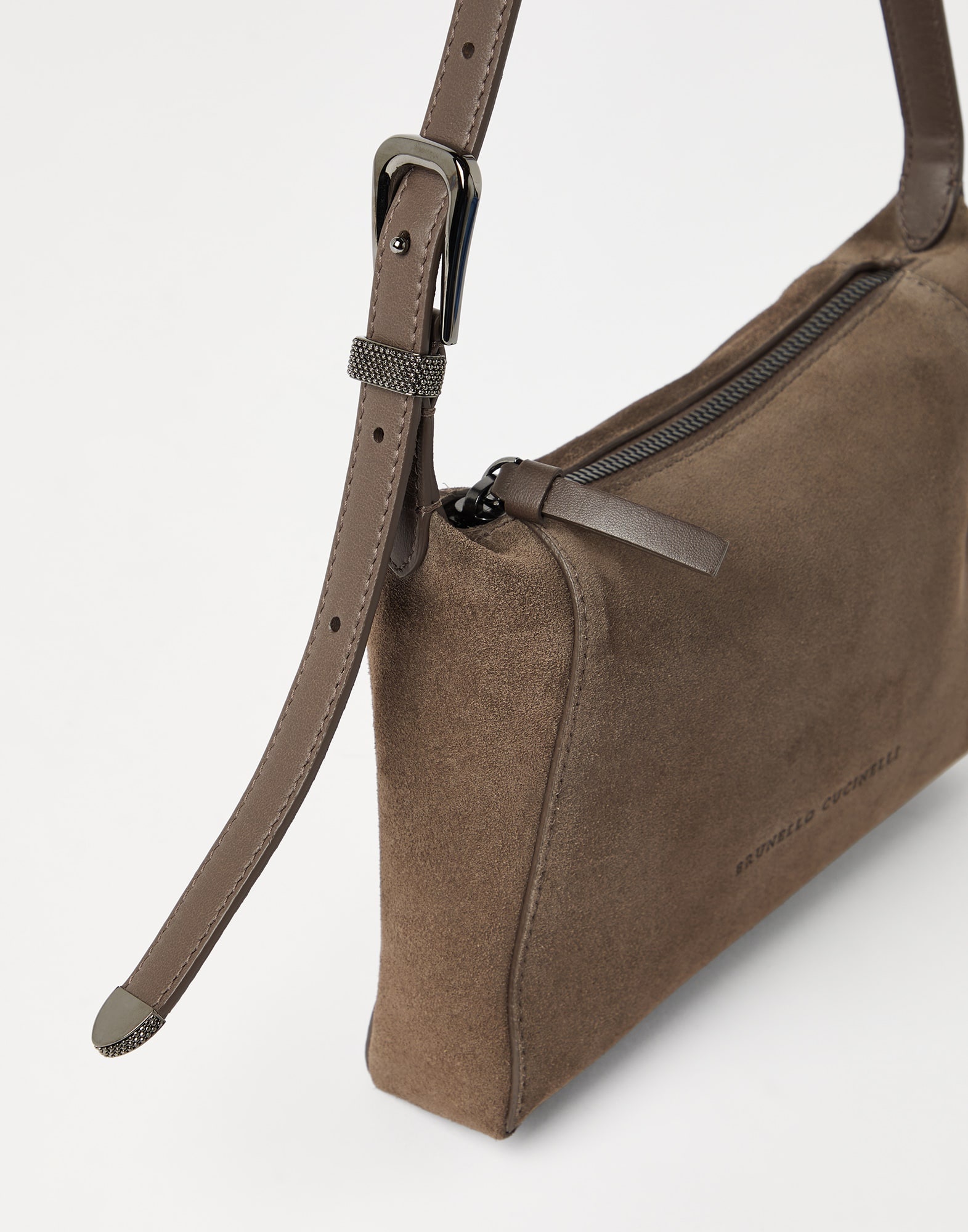 BC Duo shoulder bag in suede with monili - 3