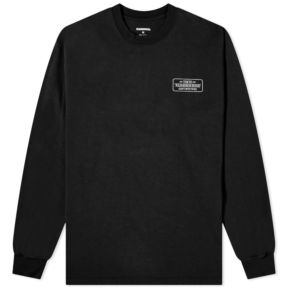 Neighborhood Long Sleeve Bar & Shield Tee - 1