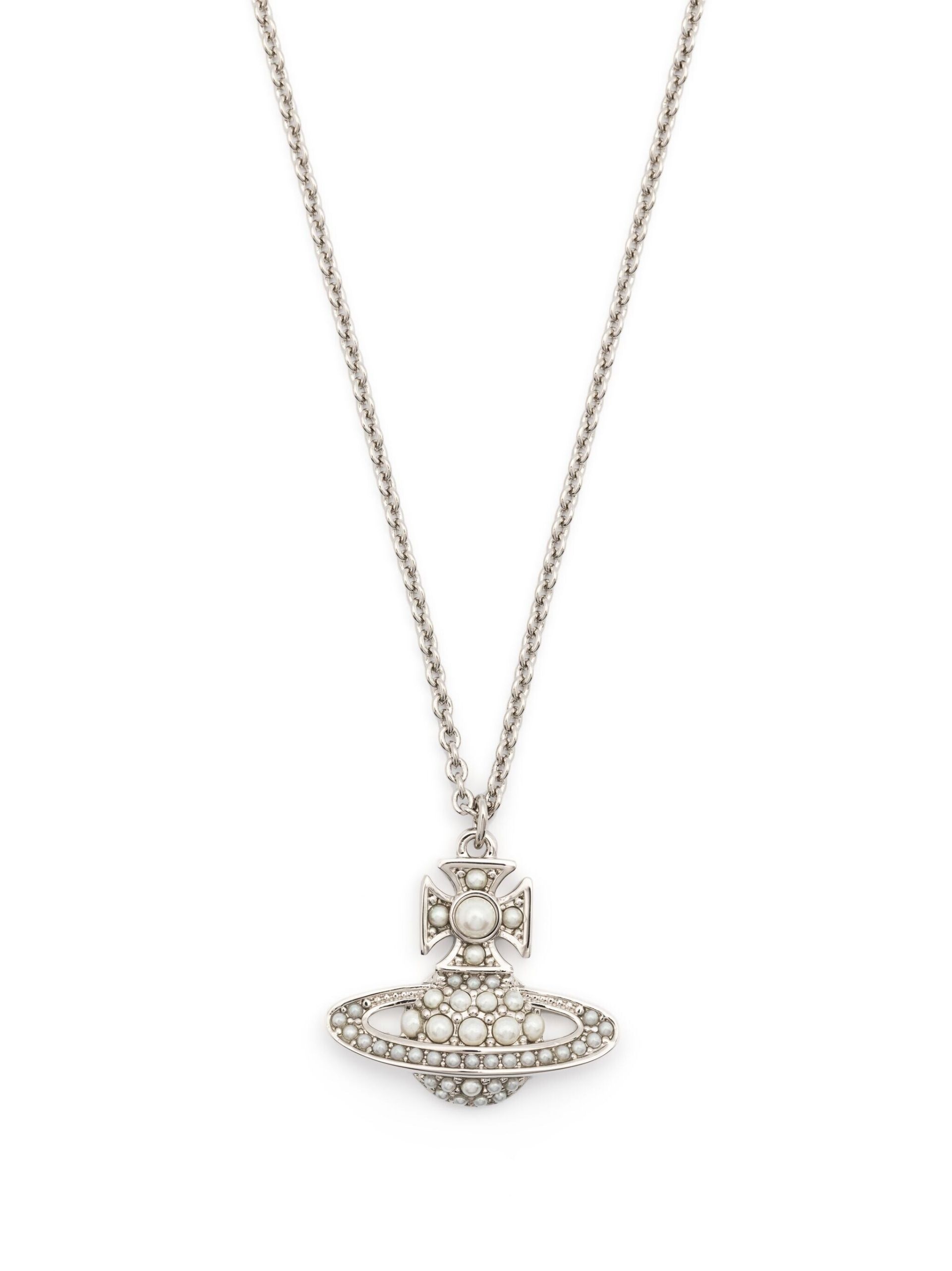 silver-tone Luzia pendant necklace - 3