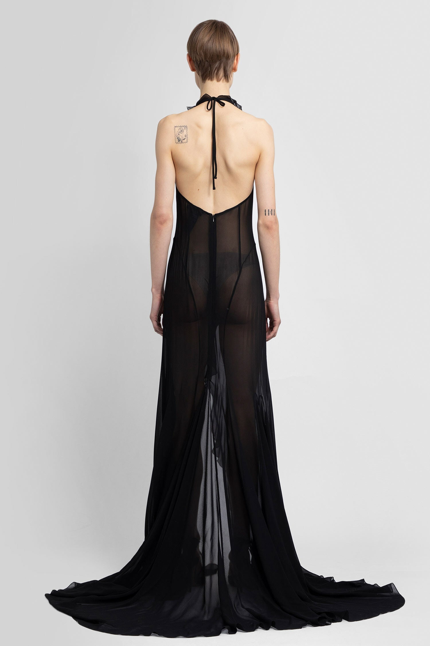 Recycled-Viscose-Chiffon-Maxi-Dress - 3