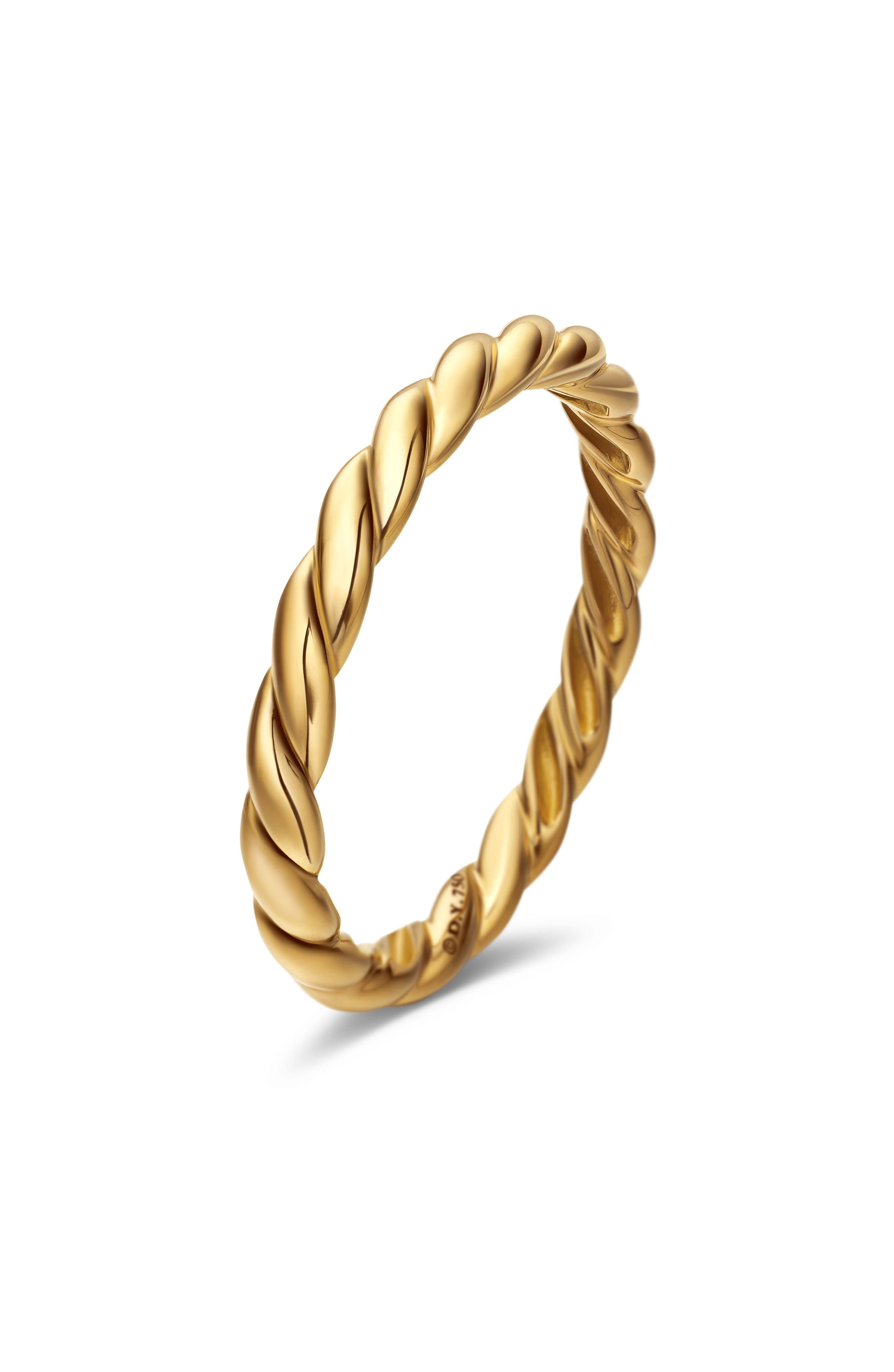 David Yurman Paveflex Ring in 18K Gold, 2.7mm in Yellow Gold at Nordstrom - 5