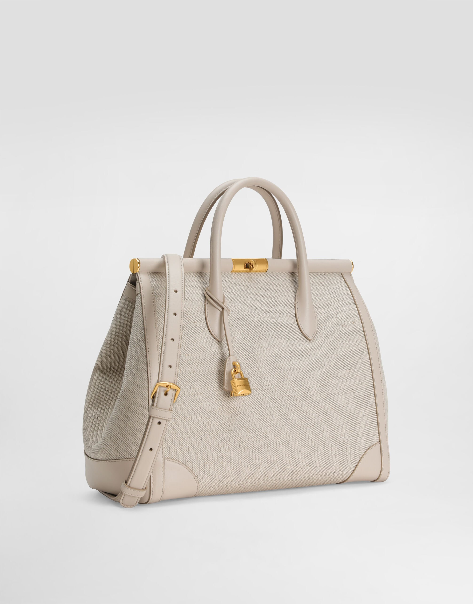 Marlene fabric and calfskin handbag - 3