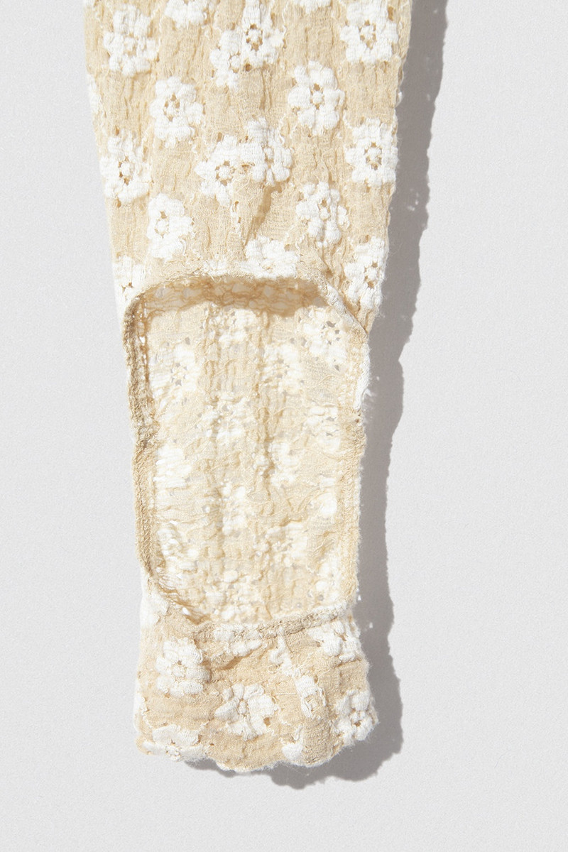 RUBI LEGGINGS BEIGE FLORAL LACE 4