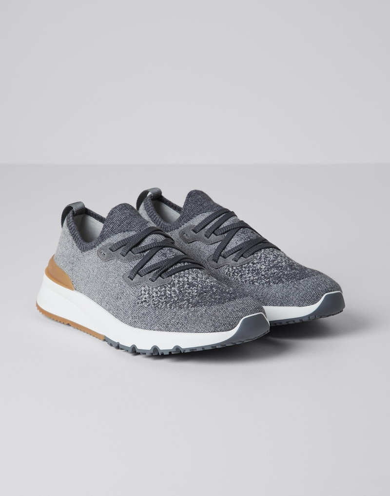 Cotton chiné knit runners 2