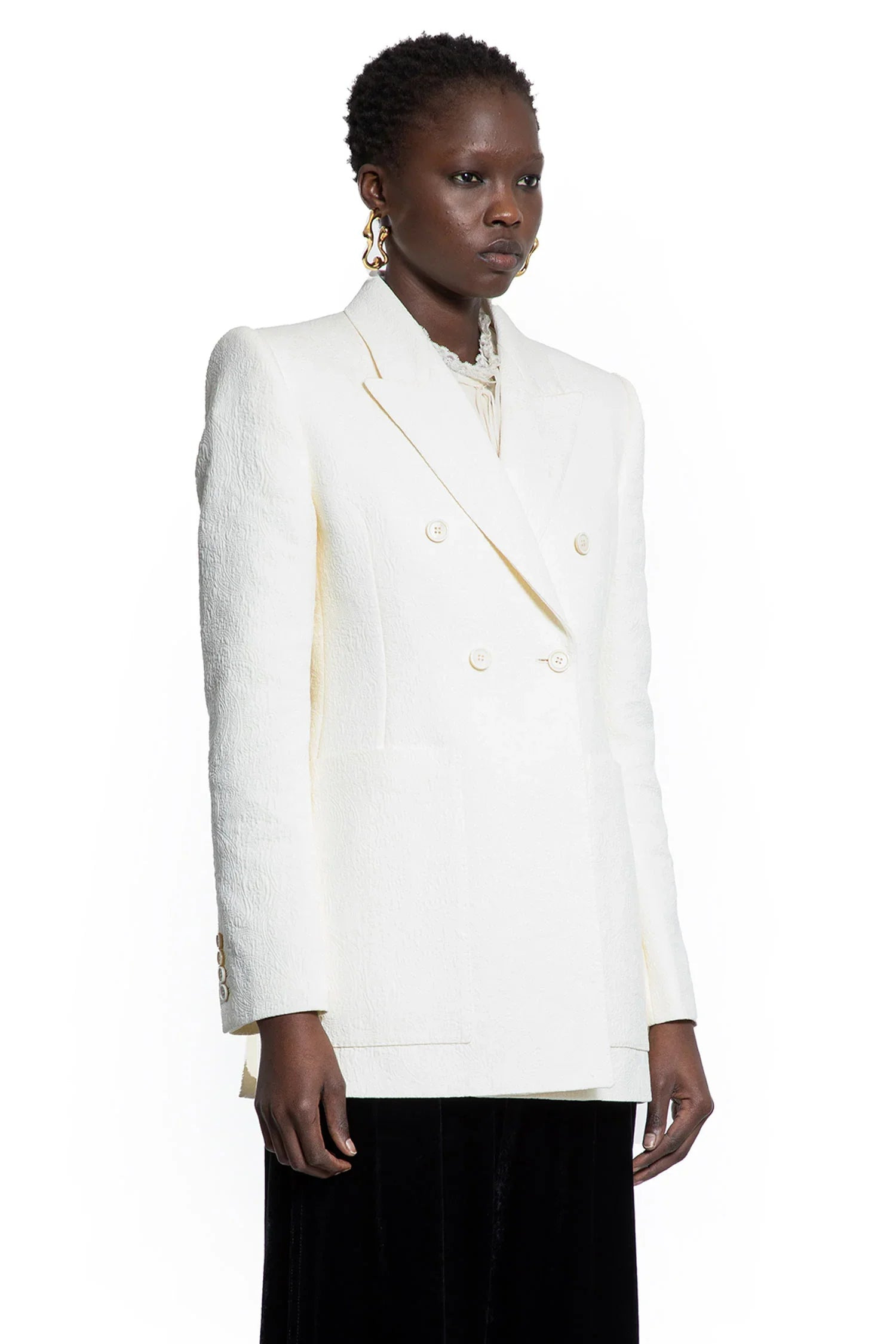 Cotton-Nylon-Jacquard-Tailored-Blazer - 2