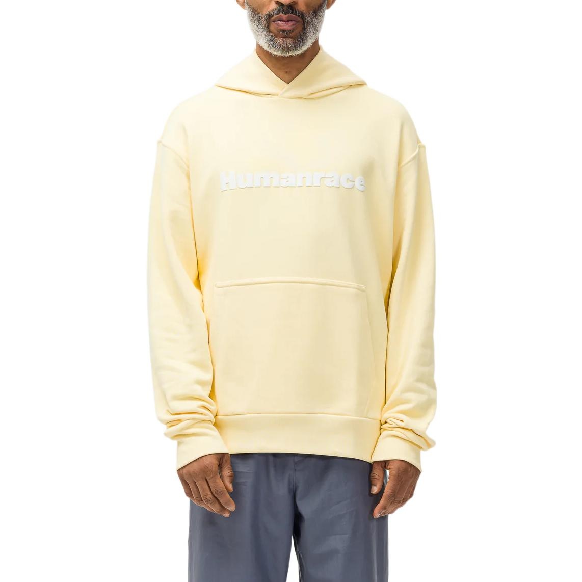 adidas x Pharrell Humanrace Logo Hoodie 'Yellow' H46993 - 3