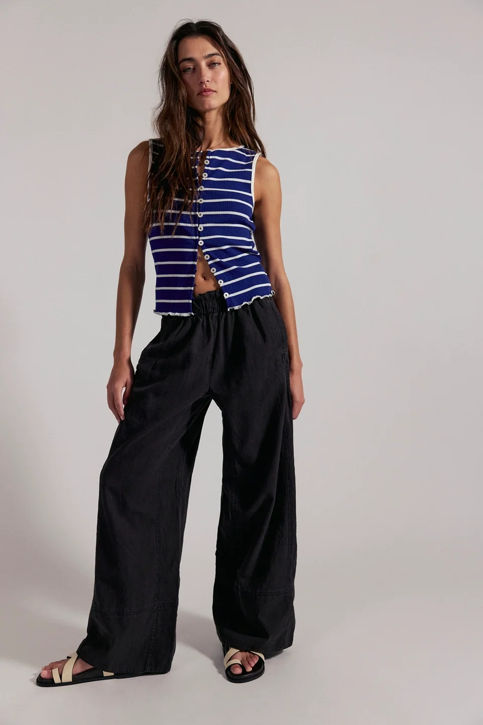 Day's End Linen Pull-On Pants - 1