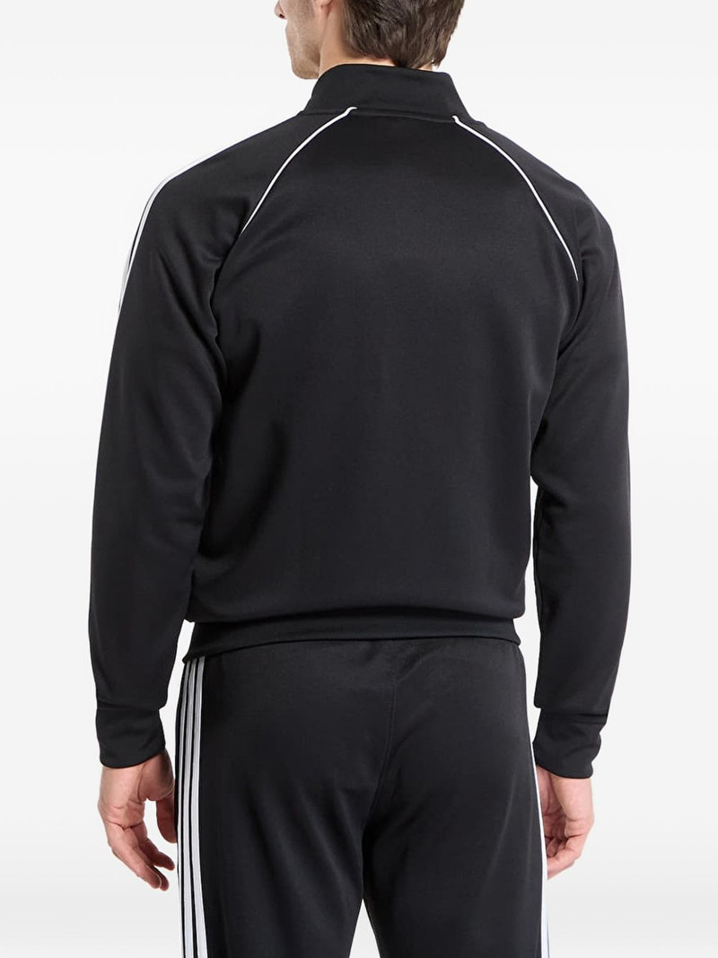 adidas SST embroidered-logo zip-up sweatshirt outlook