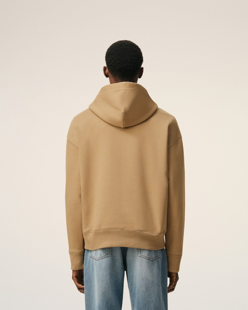 BEIGE COTTON AMI DE COEUR HOODIE 5