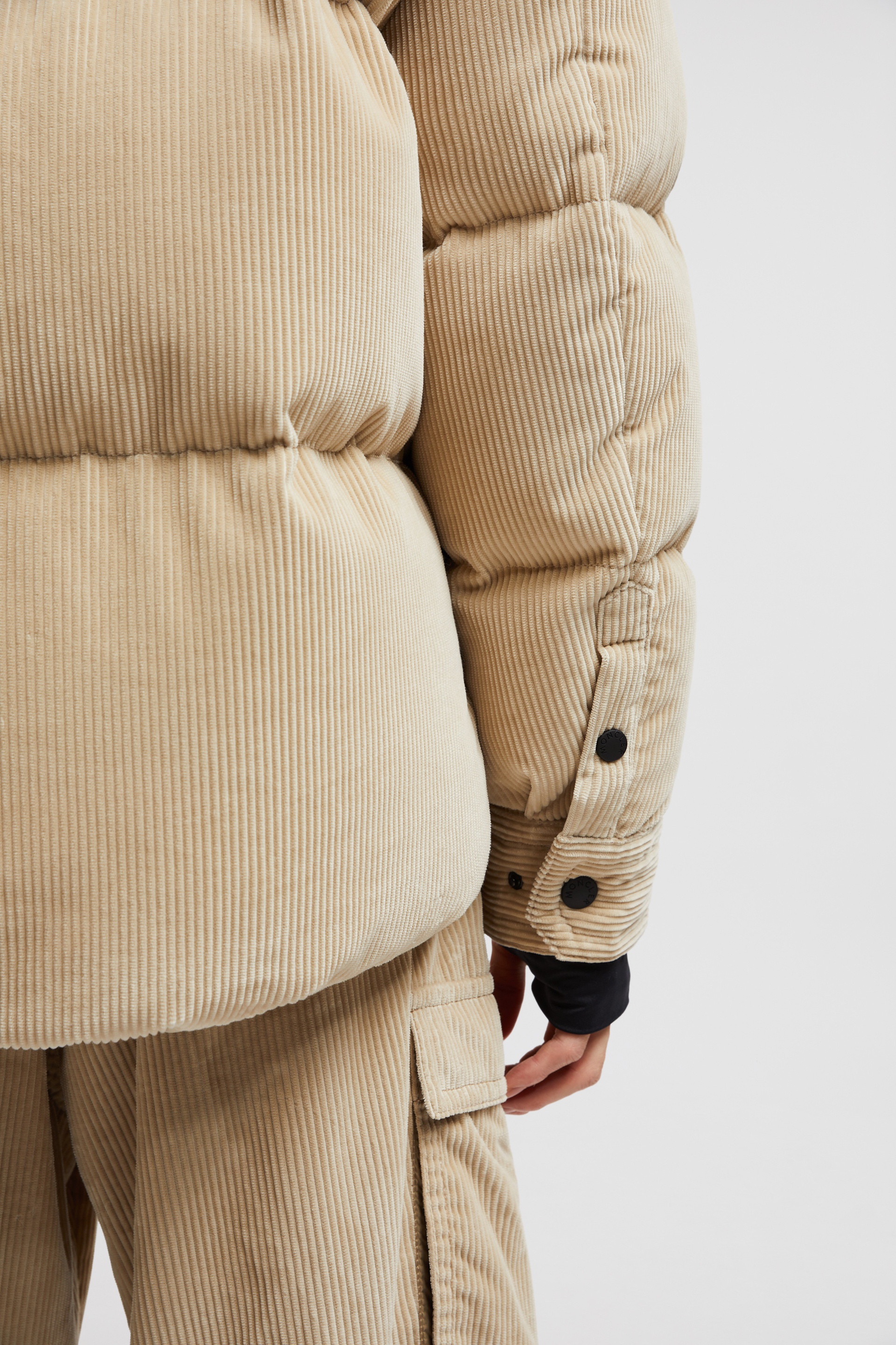 Couloir Corduroy & Shearling Short Down Jacket - 7