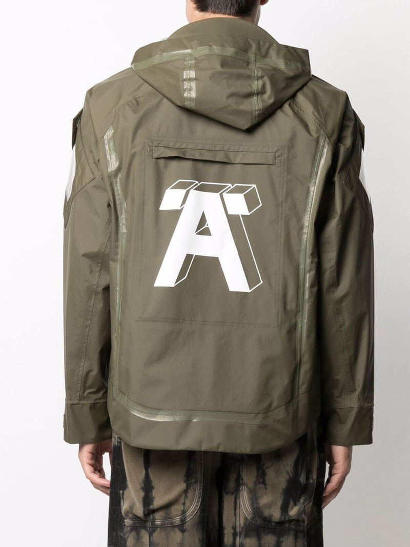A-print hooded jacket 5