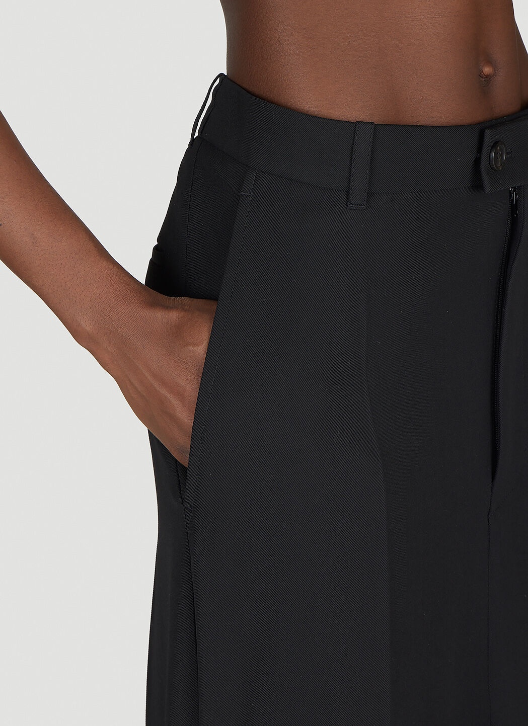 Godet Draped Skirt - 5