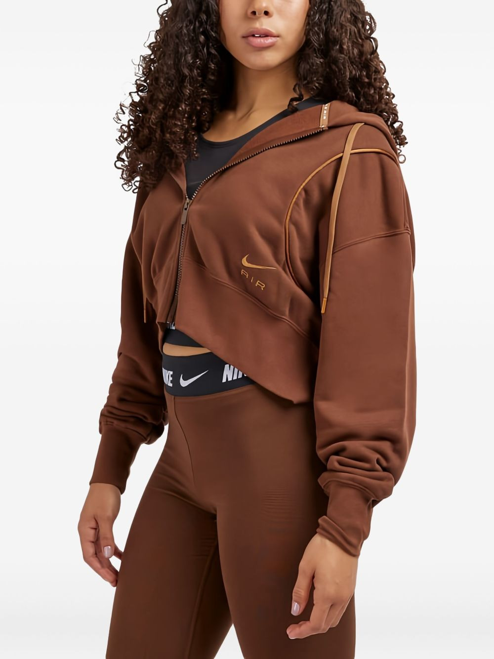 full-zip fleece hoodie - 2