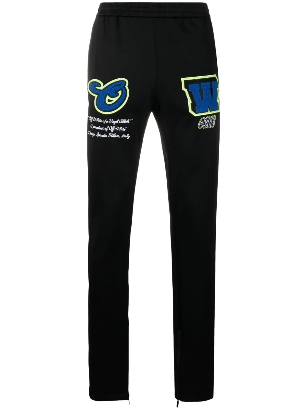 Diag-stripe track pants - 1