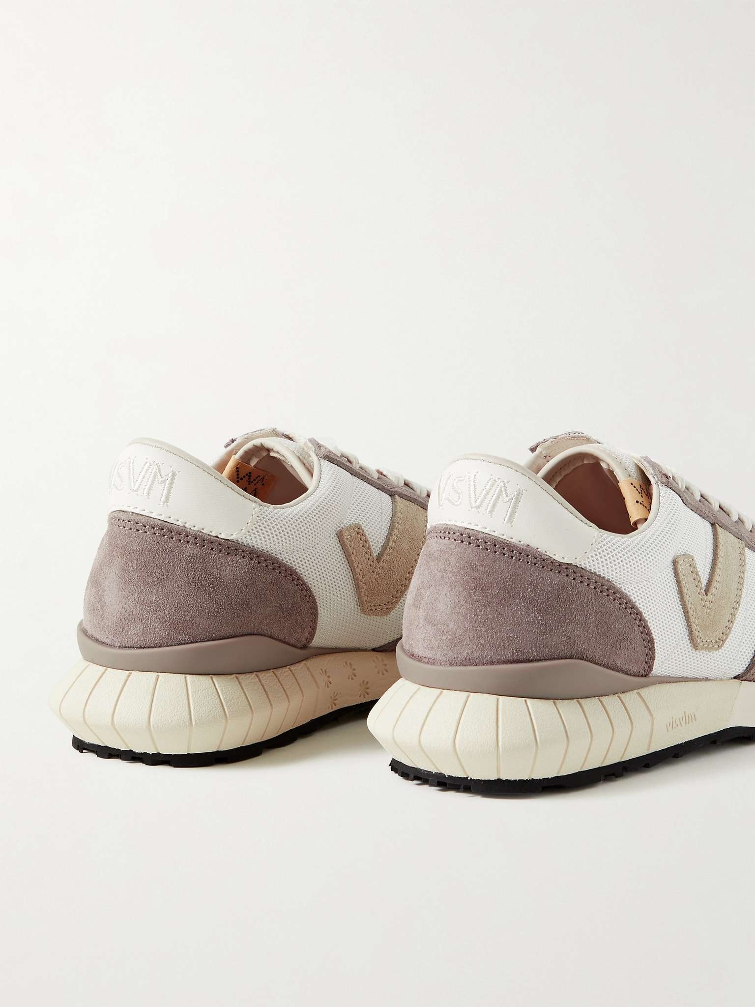 Dunand Suede and Leather-Trimmed Mesh Sneakers - 9