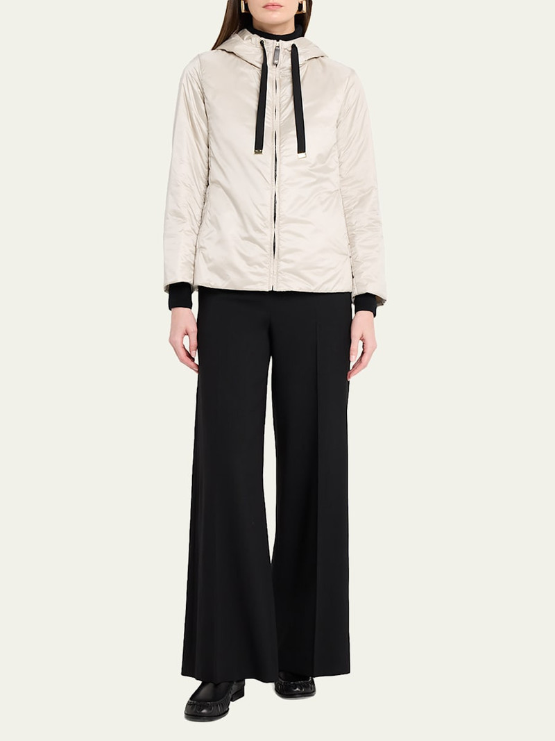 Max Mara Studio Hooded Water-Repellent Canvas Jacket outlook