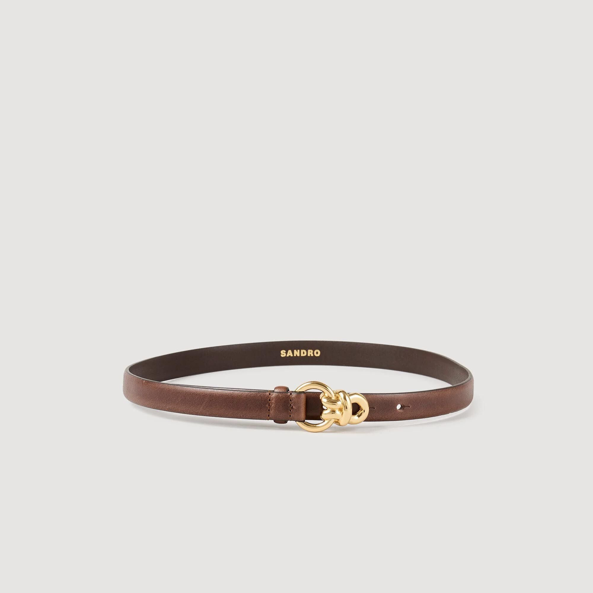 SLIM LEATHER BELT - 3