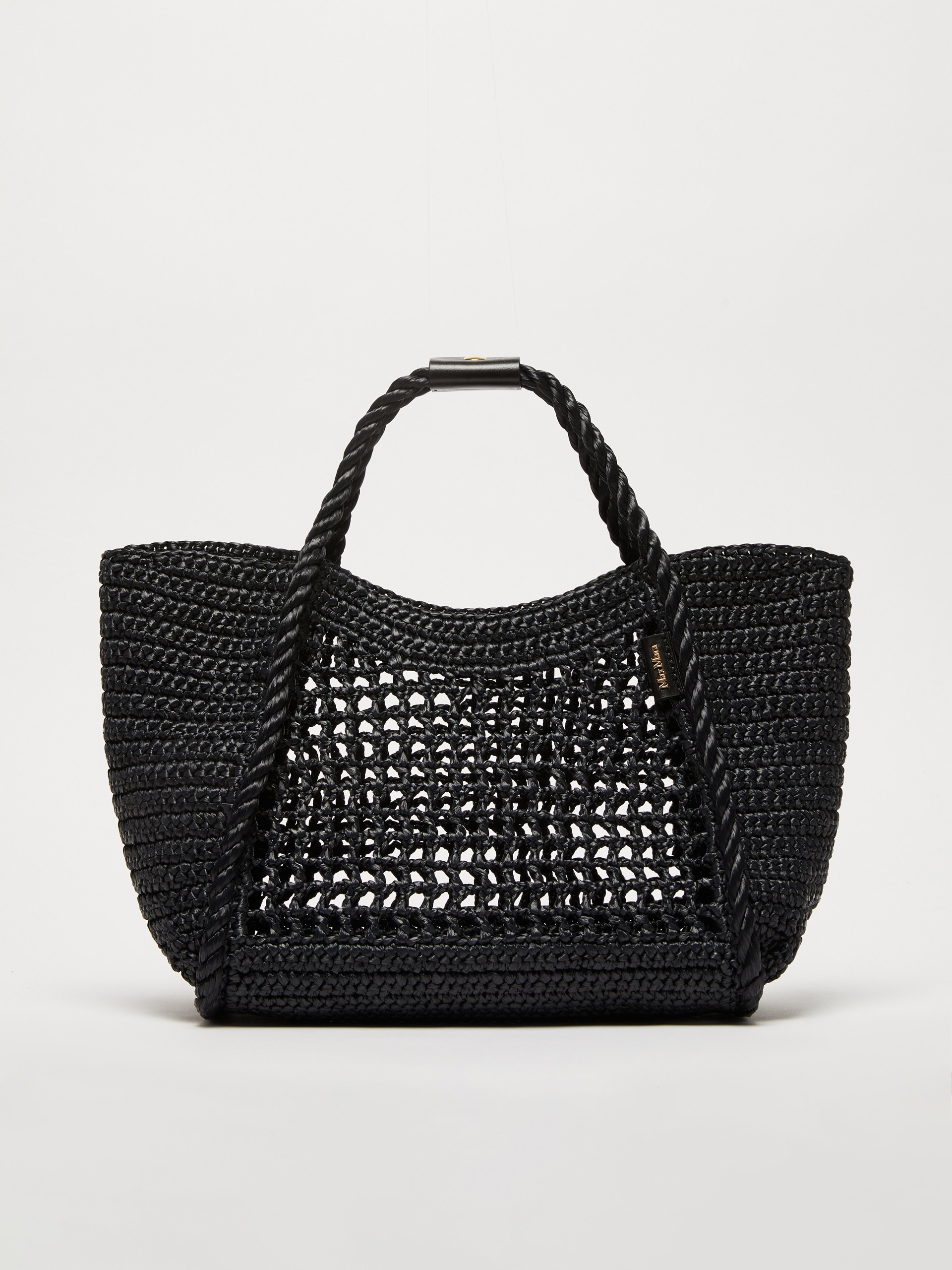 Raffia-effect small Marine bag - 1