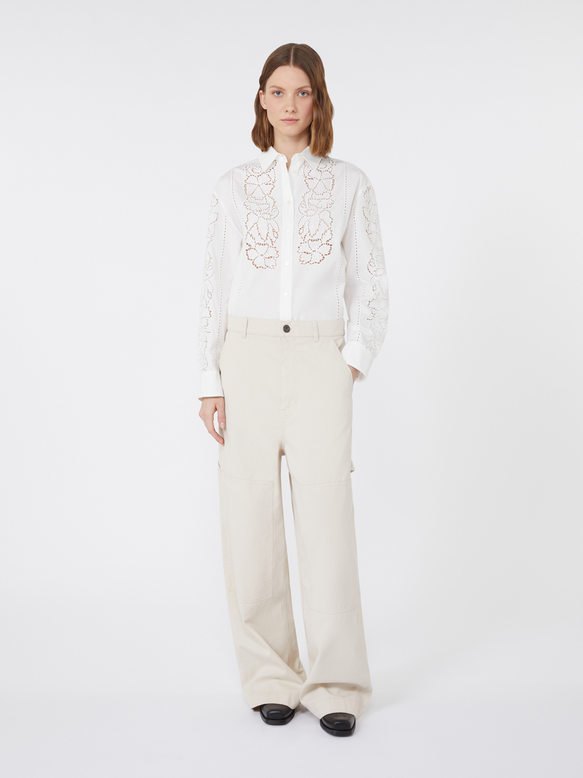 ELMI Relaxed-fit embroidered poplin shirt - 2