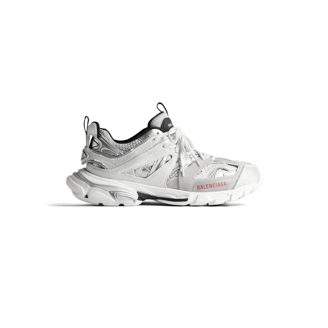 Men's Track Sneaker in Silver/white/black - 1