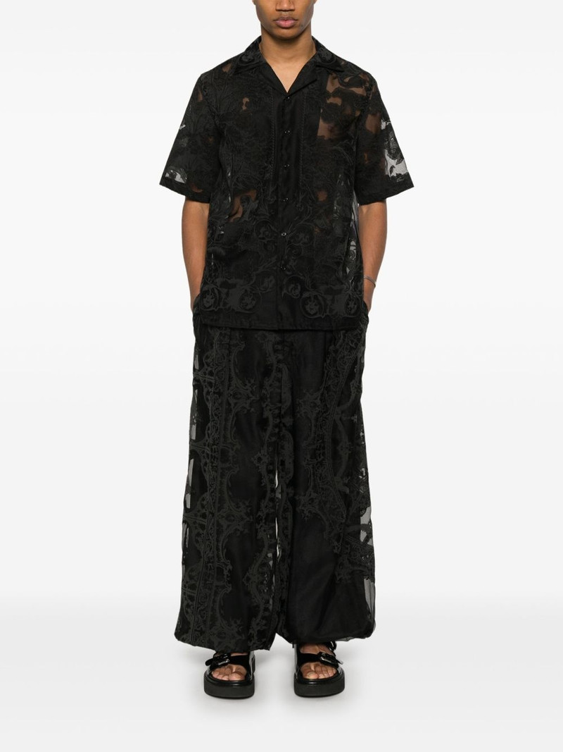 TAAKK ornament semi-sheer shirt outlook