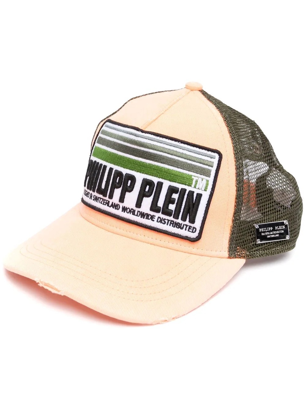 logo-patch cotton trucker hat - 1