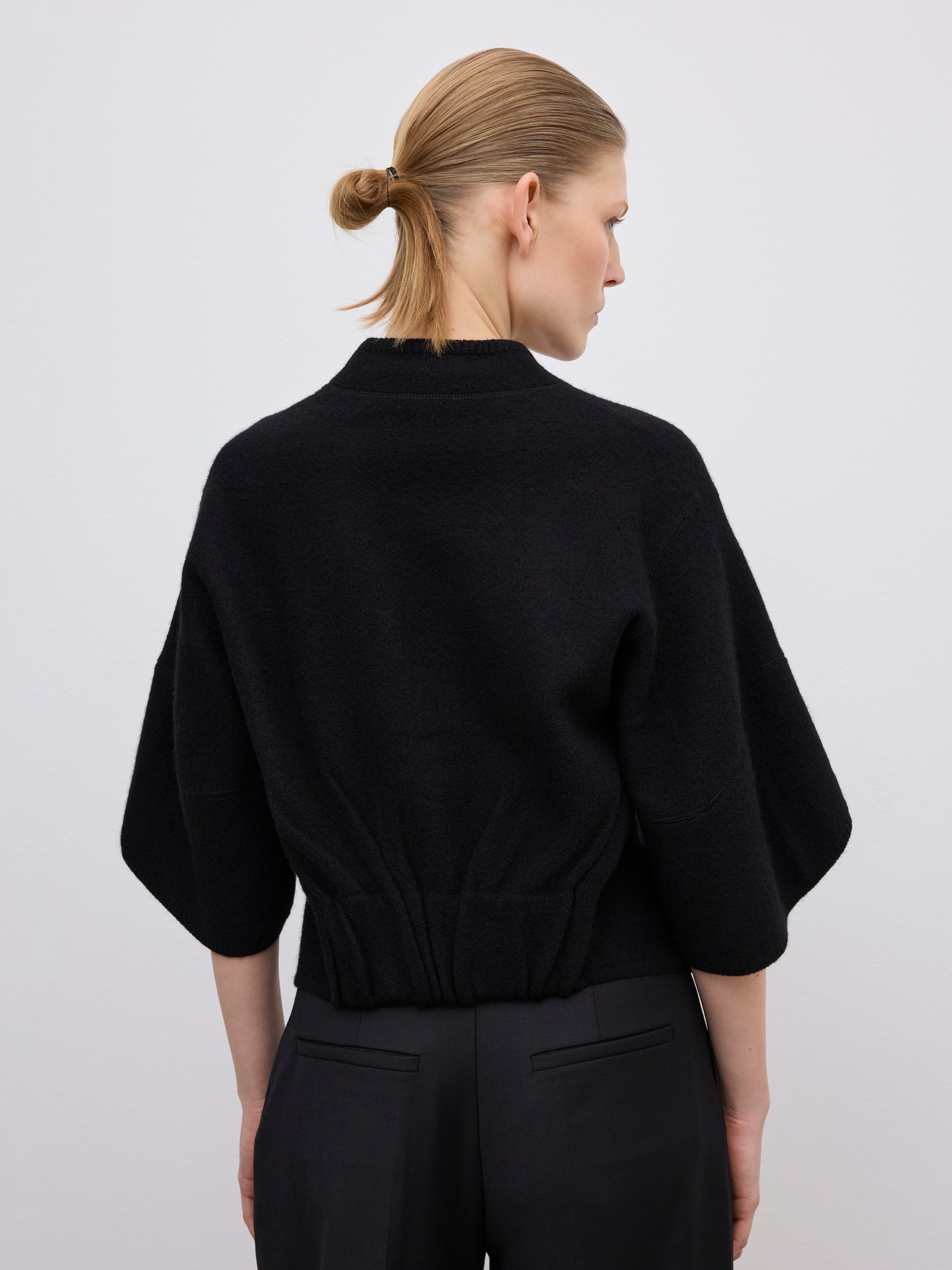 Short wool bea cardigan - 3
