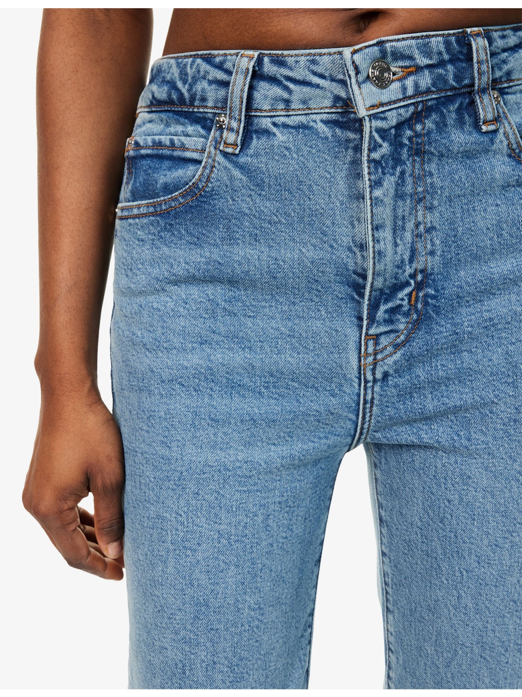 The Ruler Crop Straight-Leg High-Rise Denim Jeans - 5