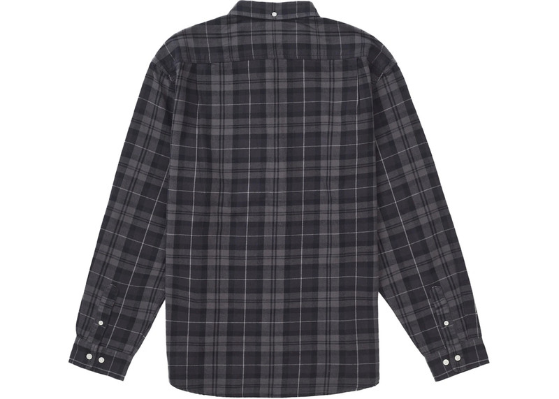 Supreme Supreme Plaid Flannel Shirt (FW24) Black outlook
