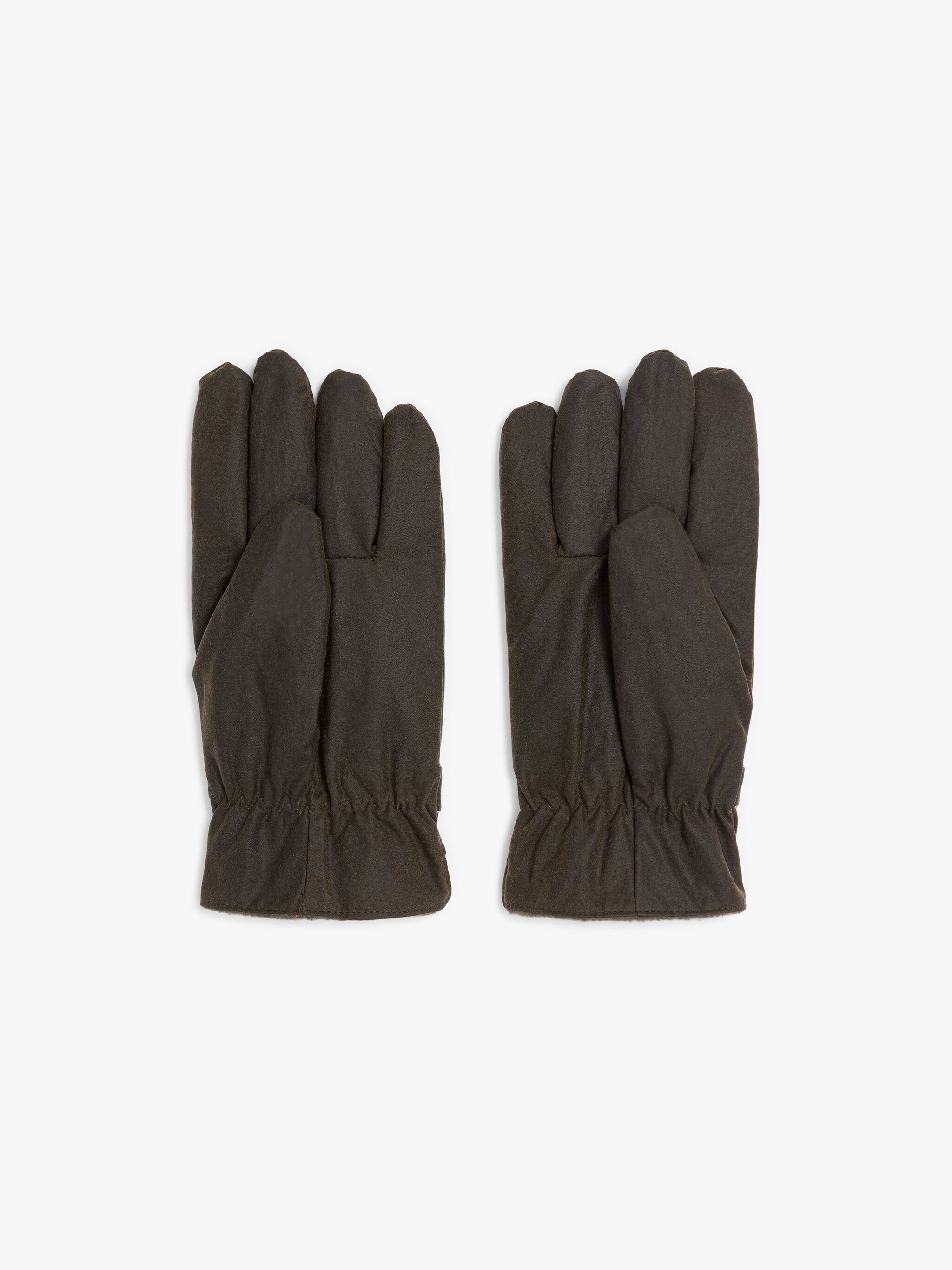 OLIVE WAXED COTTON GLOVES - 3