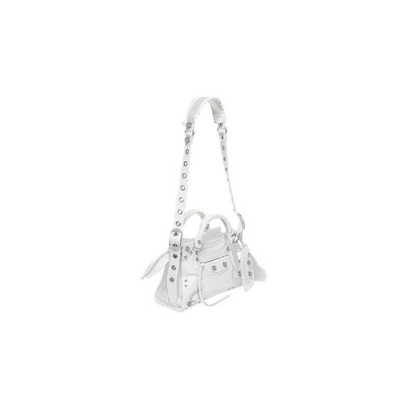 Women's Neo Cagole Xs Handbag With Rhinestones in White 3