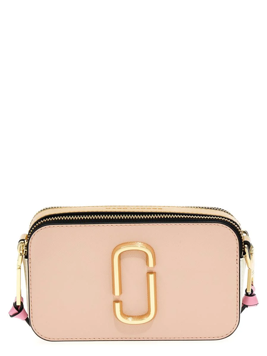 MARC JACOBS 'SNAPSHOT' PINK SAFFIANO LEATHER BAG - 1