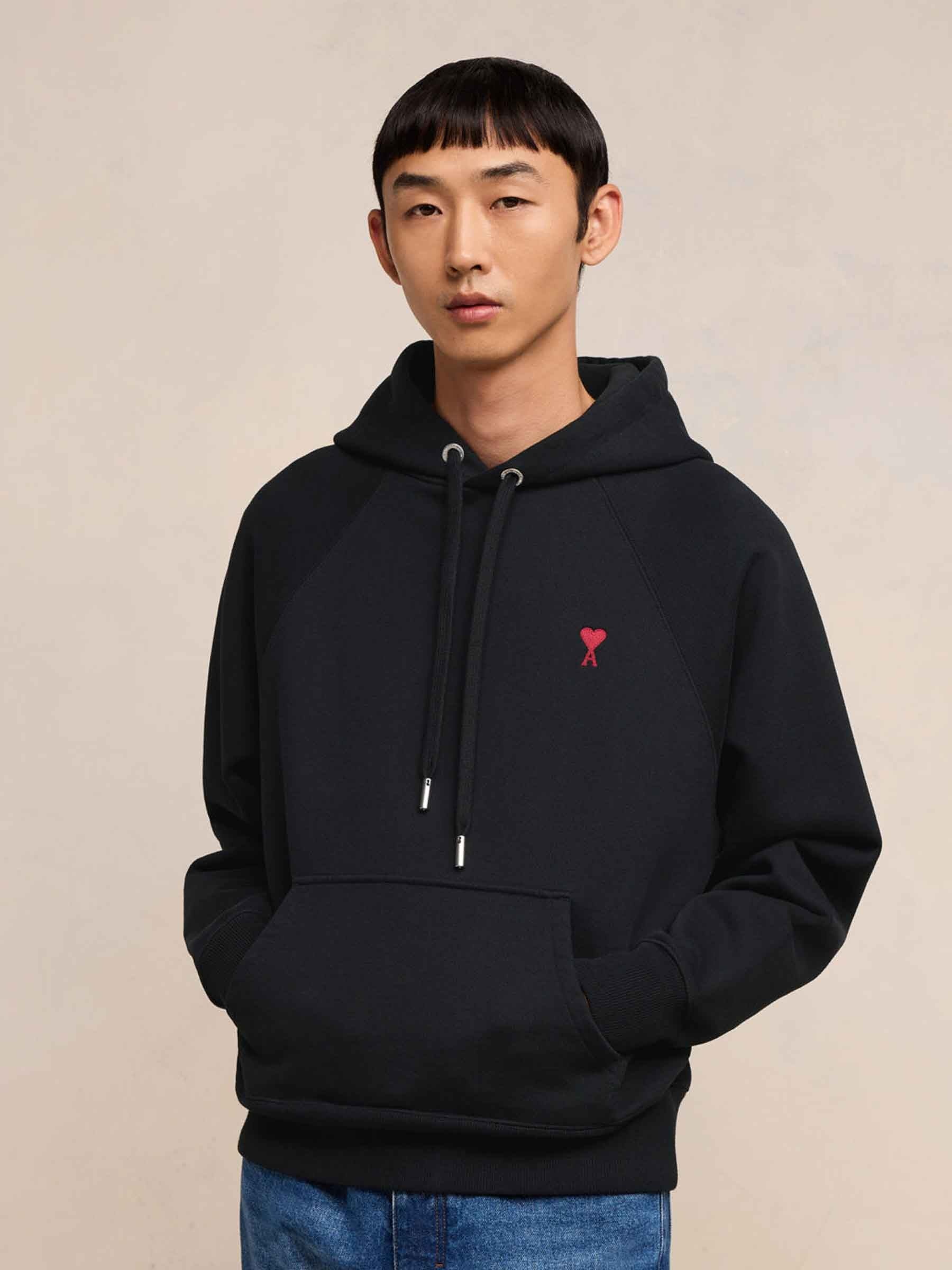 ✩ Ami ✩ White & Taupe Leather Low Top Walk Sneakers by AMI Paris on Sale