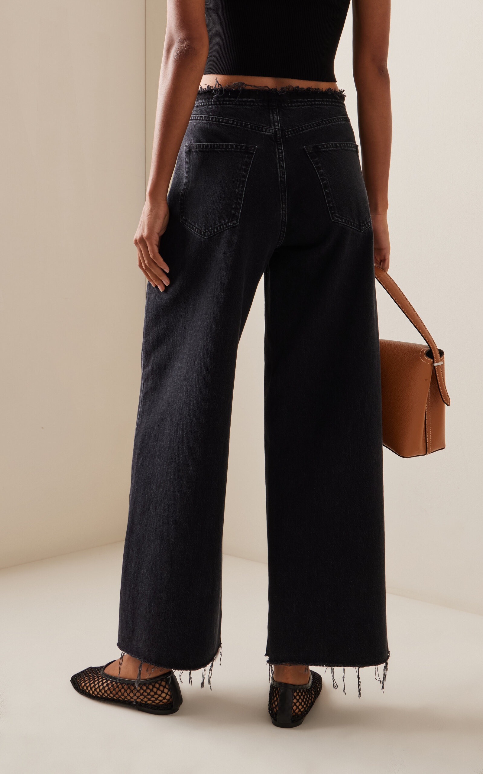 The Baggy Rigid Low-Rise Wide-Leg Jeans black - 4