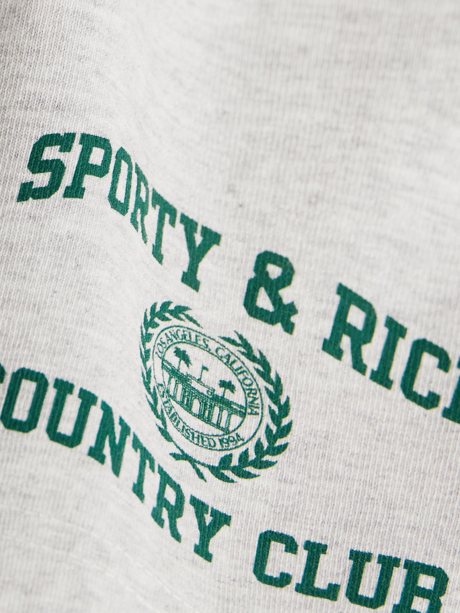 Varsity Crest printed cotton-blend jersey shorts Light gray - 4