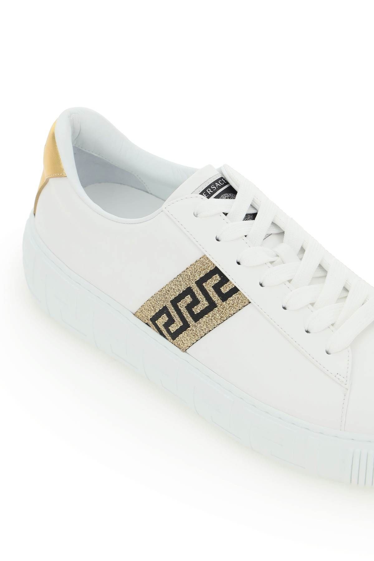 LEATHER GRECA SNEAKERS - 4