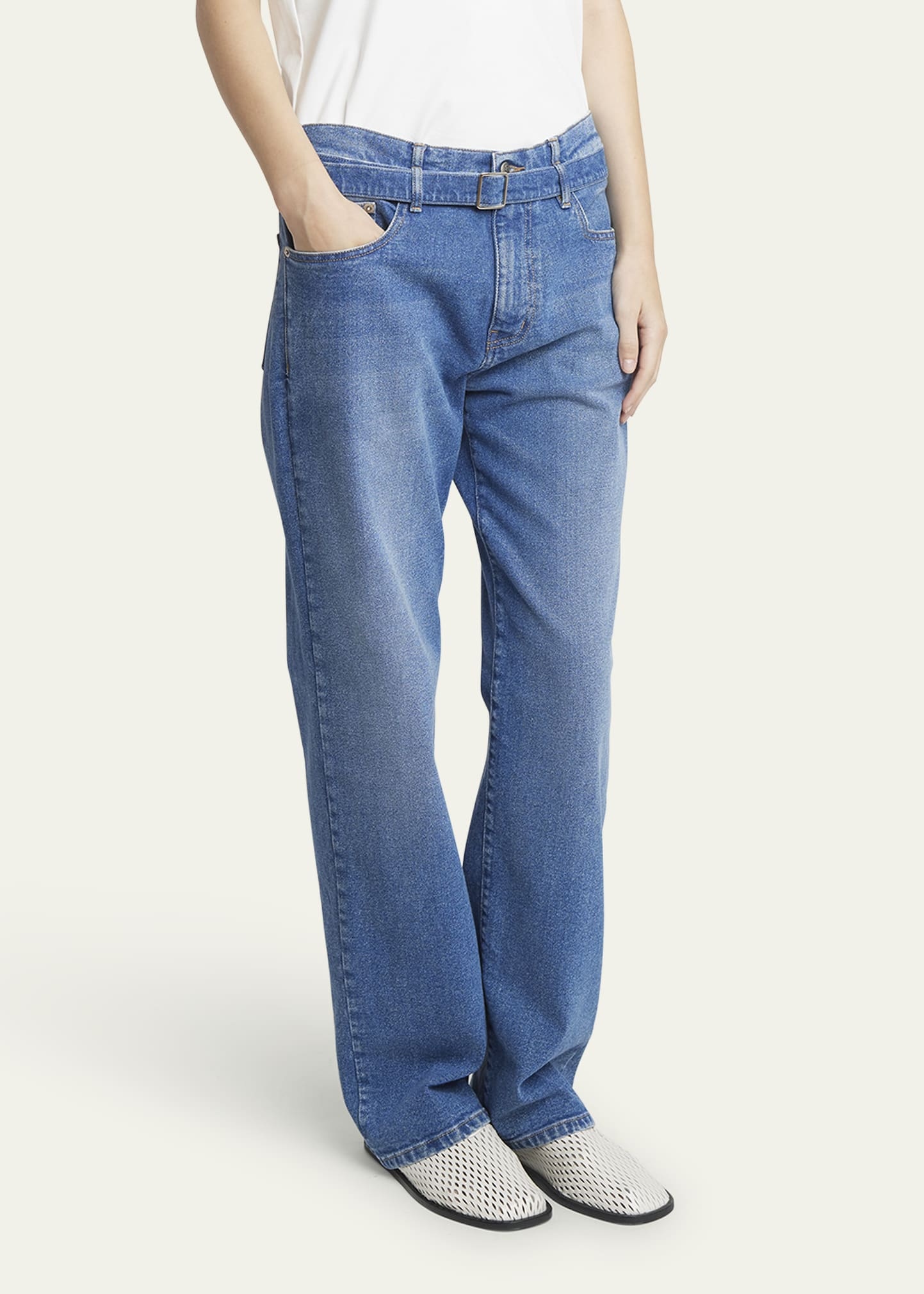 Ellsworth Boyfriend Belted Jeans - 4