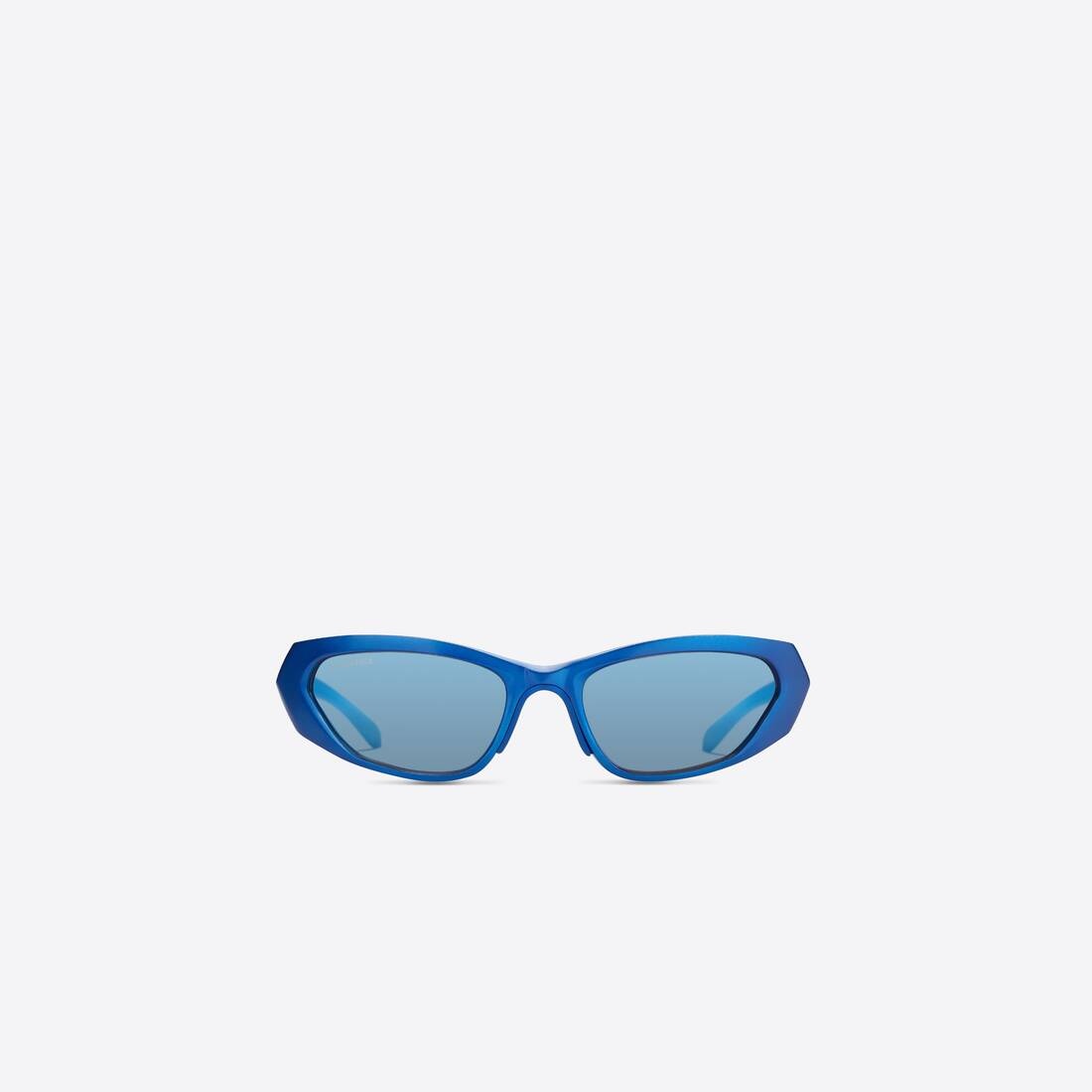 Metal Rectangle Sunglasses in Blue - 1