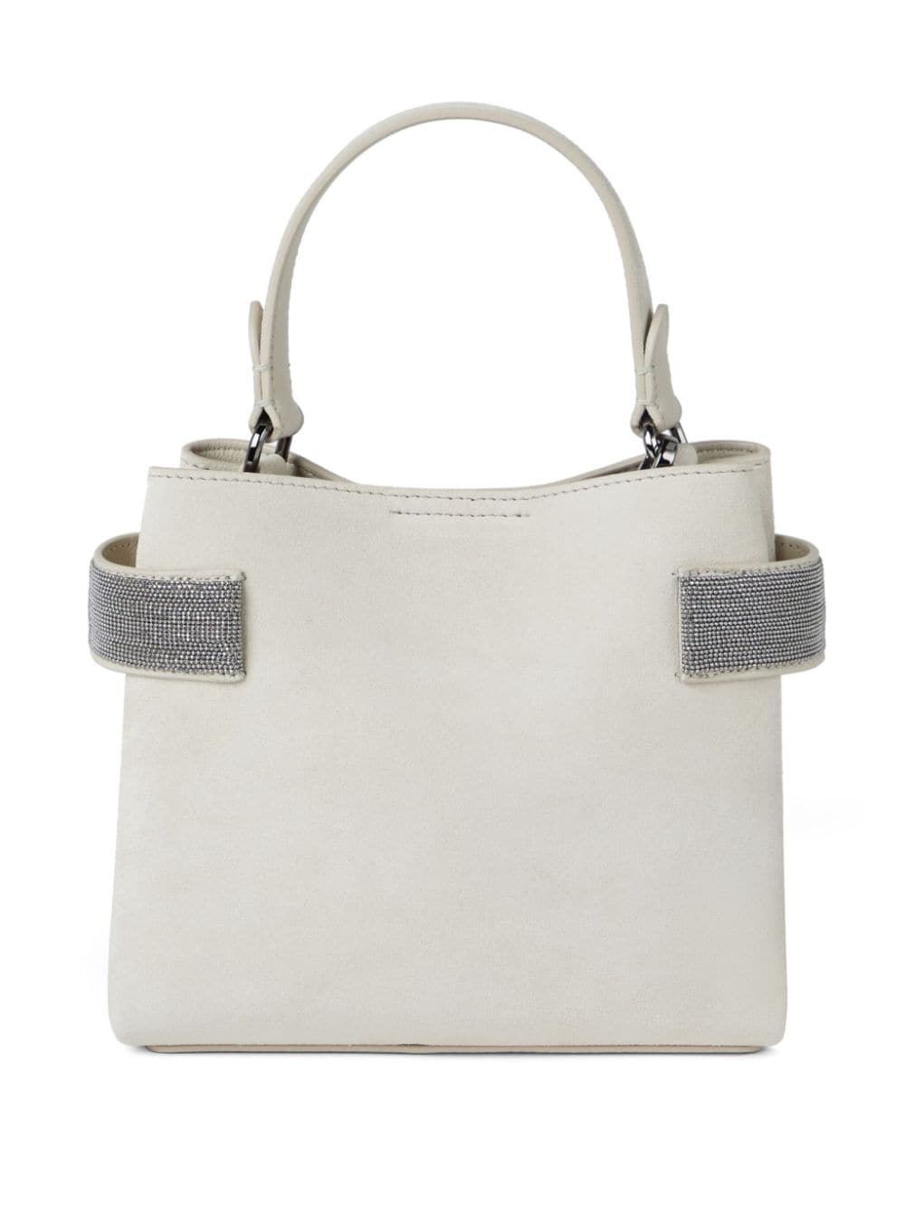 Monili-detail leather tote bag - 3