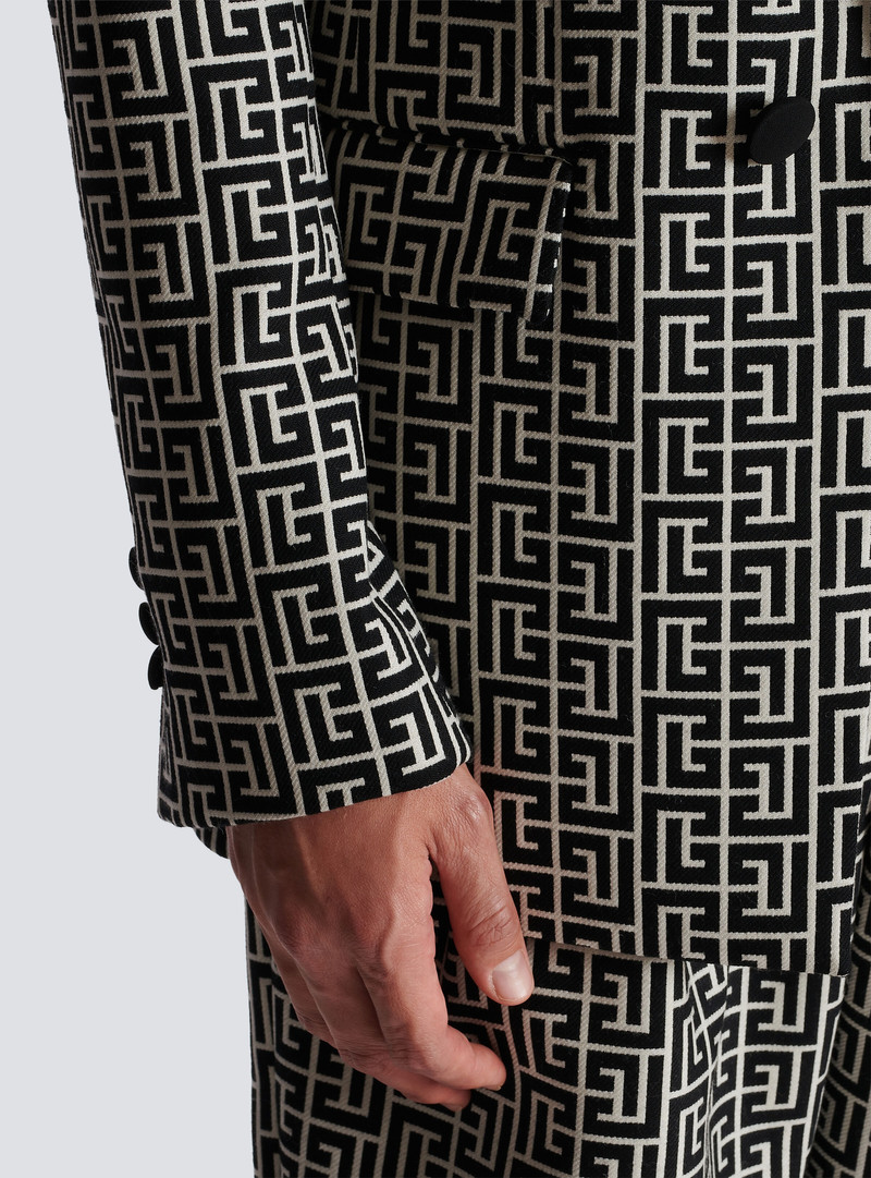 Oversized monogrammed blazer 9