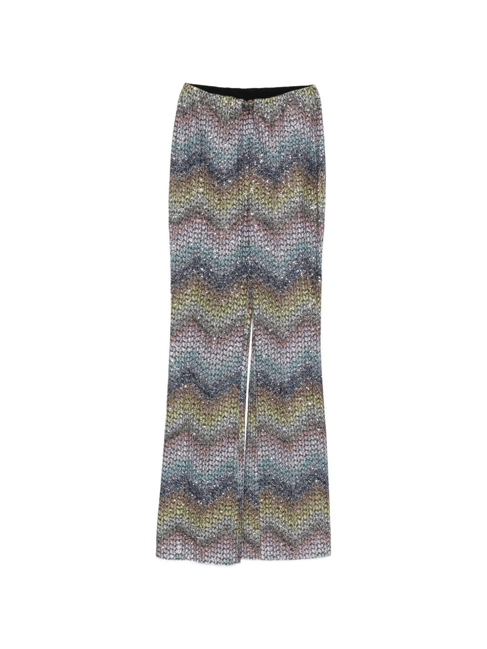Sequined flared trousers - 1