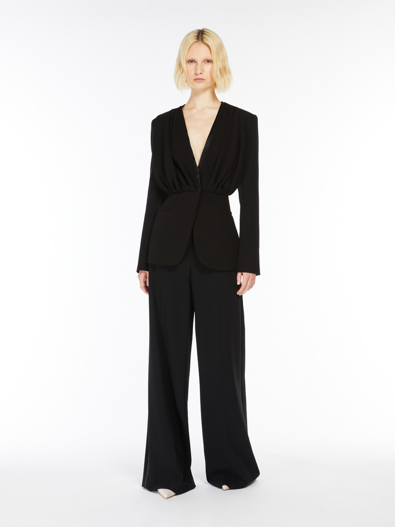 Max Mara GRADI Draped crêpe jacket outlook